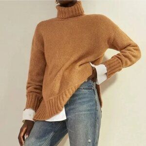 Everlane The Cloud Turtleneck Sweater XS Heathered Chai